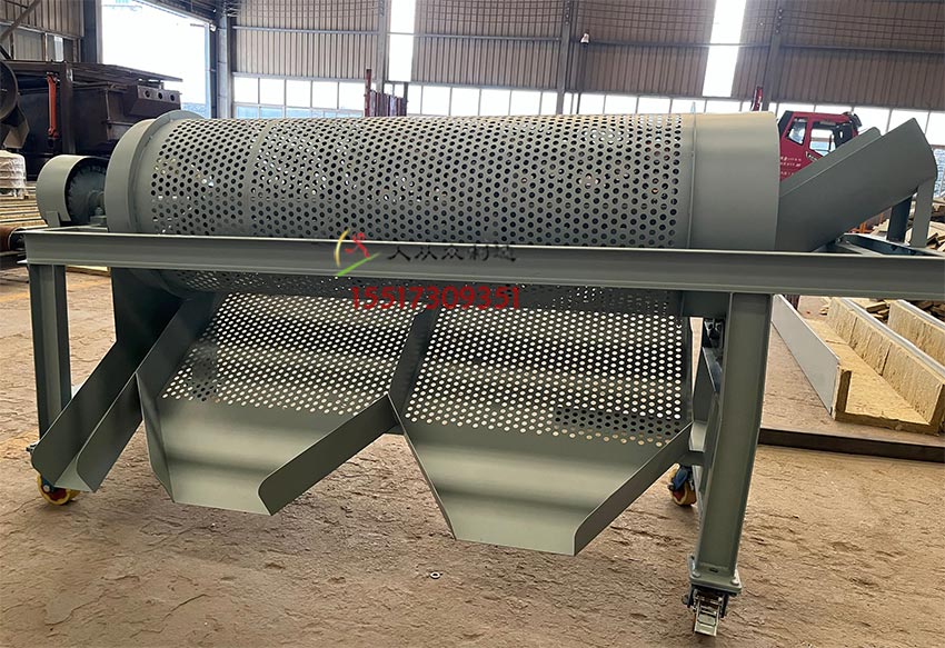 滾筒篩土機(jī)實(shí)拍電